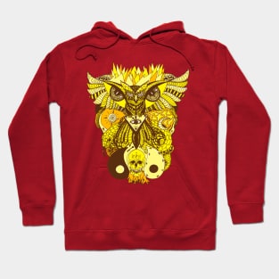 Sorange Owl And Ageless Skull Hoodie